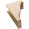 Ekena Millwork 10"W x 20"D x 30"H Classic Burlington Rough Cedar Woodgrain TimberThane Corbel, Primed Tan CORUR10X20X30BURRCPR - alternate 2